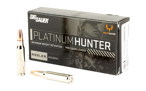 Ammunition Sig Sauer Platinum Hunter 308Win SIG AMMO 308WIN 165GR AB 20/200